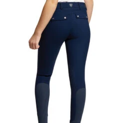 Ariat Youth Tri Factor Grip Knee Patch Breech -Weatherbeeta Store 10030996 youth tri.factor grip k.p.breech navy back