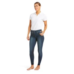 Ariat Women's Halo Denim Knee Patch Breech 16 Ariat Women's Halo Denim Knee Patch Breech -Weatherbeeta Store 10035311 Ariat wms halo.denim .kp .brch wash.1 4
