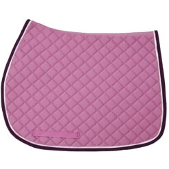 TuffRider Basic All Purpose Pad With Trim And Piping -Weatherbeeta Store 100558 JPC TuffRider.Basic .AllPurpose.Saddle.Pad .Trim Piping Lilac.Purple.White