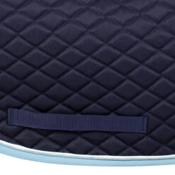 TuffRider Basic All Purpose Pad With Trim And Piping -Weatherbeeta Store 100558 JPC TuffRider.Basic .AllPurpose.Saddle.Pad .Trim Piping Navy.LightBlue.White GirthStrap