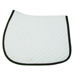 TuffRider Basic All Purpose Pad With Trim And Piping -Weatherbeeta Store 100558 JPC TuffRider.Basic .AllPurpose.Saddle.Pad .Trim Piping White.Hunter.Burgundy
