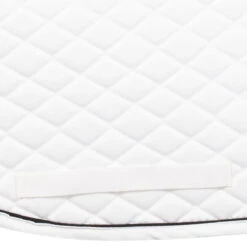 TuffRider Basic All Purpose Pad With Trim And Piping -Weatherbeeta Store 100558 JPC TuffRider.Basic .AllPurpose.Saddle.Pad .Trim Piping White.White .Black GirthStrap