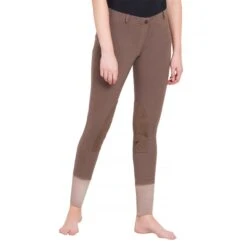 TuffRider Ladies Starter Lowrise Pull On Knee Patch Breeches -Weatherbeeta Store 100566 479 798 lava brown 3