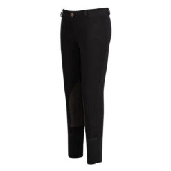 TuffRider Children's Starter Lowrise Pull-On Knee Patch Breeches -Weatherbeeta Store 100567 479 16 black 1