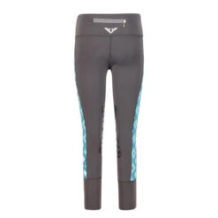 TuffRider Children's Artemis EquiCool Riding Tights 12 TuffRider Children's Artemis EquiCool Riding Tights -Weatherbeeta Store 100914 504 26 charcoal print 2
