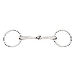 Weatherbeeta Korsteel Stainless Steel Solid Mouth 16MM Loose Ring Snaffle Bit