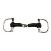 Weatherbeeta JP Korsteel Rubber Mouth Jointed Dee Ring Snaffle Bit -Weatherbeeta Store 144233 WB JPK Rub.Mouth .D.Snaffle