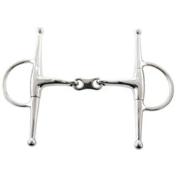Weatherbeeta JP Korsteel Stainless Steel French Link Full Cheek Eggbutt Snaffle Bit