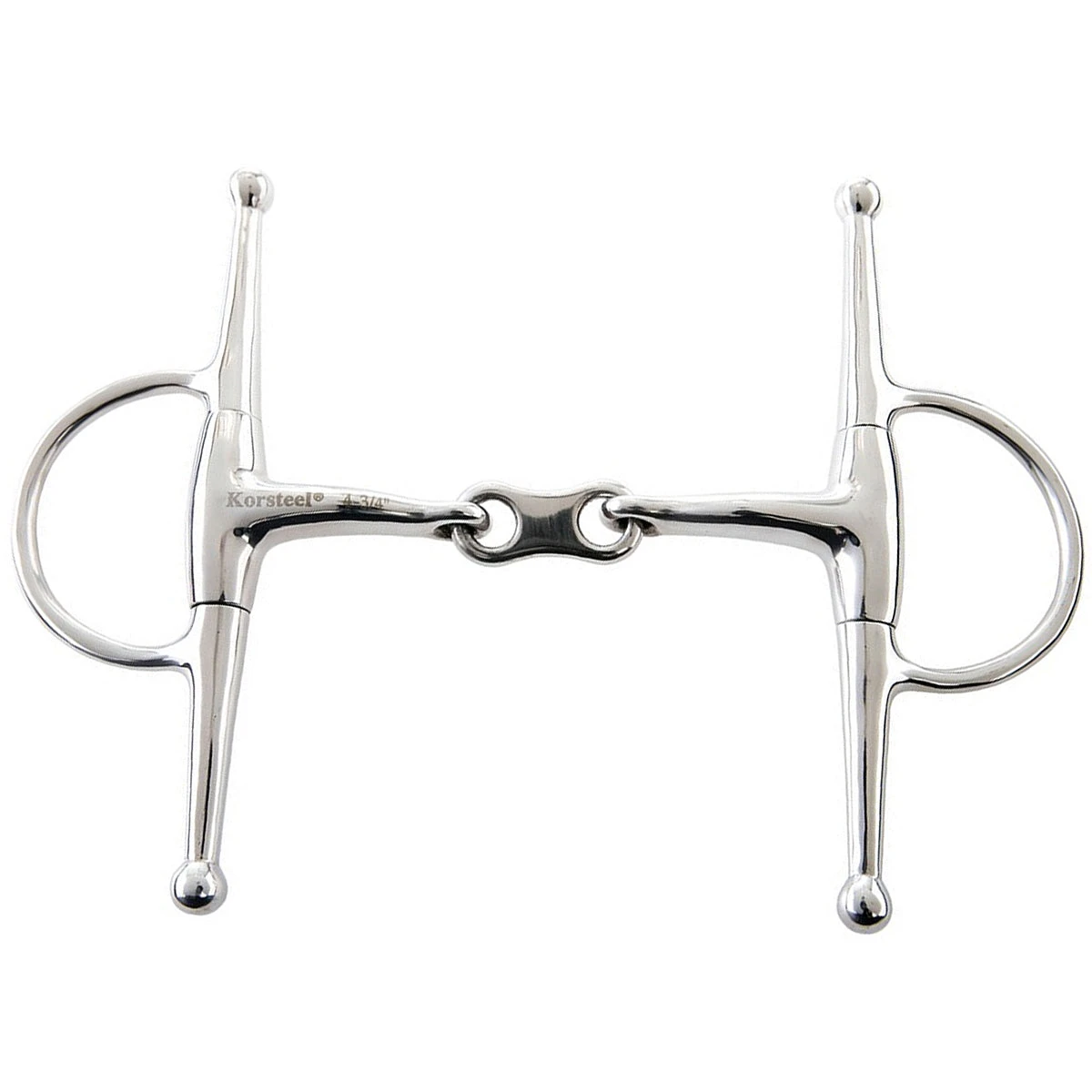 Weatherbeeta JP Korsteel Stainless Steel French Link Full Cheek Eggbutt Snaffle Bit 3 Weatherbeeta JP Korsteel Stainless Steel French Link Full Cheek Eggbutt Snaffle Bit