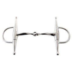 Weatherbeeta Korsteel Stainless Steel Slow Twist Full Cheek Eggbutt Snaffle Bit