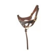 Perri's Double Crown Foal Halter -Weatherbeeta Store 160 Perris Double.Crown .Foal .Halter Brown Front