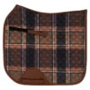 Sixteen Cypress Dressage Pad -Weatherbeeta Store 16C DP FP C 16Cypress Dressage.Pad Field.Plaid .Cognac