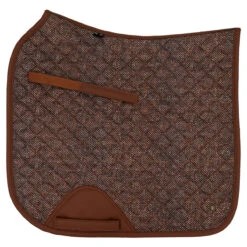 Sixteen Cypress Dressage Pad -Weatherbeeta Store 16C DP HB C 16Cypress Dressage.Pad Herringbone.Cognac