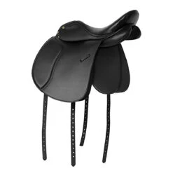 HDR Vegan-X Dressage Saddle 9 HDR Vegan-X Dressage Saddle -Weatherbeeta Store 24173 JPC Vegan.X.Dressage.Saddle Black Back