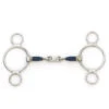 Centaur Blue Steel 2 Ring French Link Gag Bit