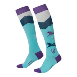 Kerrits Horse Valley Knee-Hi Socks -Weatherbeeta Store 30480 Kerrits Horse.Valley.Knee .HiSock Topaz