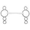 Duo Show Jumping Bit “Vienna” 16 Mm Side Parts 2 Rings Bottom – Plastic White, Size 125 Mm -Weatherbeeta Store 4130312500 Sprenger Vienna.bit white.125