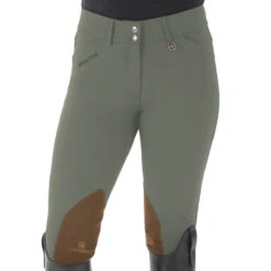 Romfh Ladies Sarafina Euro Seat Knee Patch Breeches -Weatherbeeta Store 468455 ERS Romfh.Ladies.Sarafina.Euro .Seat .KneePatch.Breech Classic.Desert.Sage