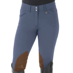 Romfh Ladies Sarafina Euro Seat Knee Patch Breeches -Weatherbeeta Store 468455 ERS Romfh.Ladies.Sarafina.Euro .Seat .KneePatch.Breech Classic.Fog