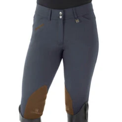 Romfh Ladies Sarafina Euro Seat Knee Patch Breeches -Weatherbeeta Store 468455 ERS Romfh.Ladies.Sarafina.Euro .Seat .KneePatch.Breech Classic.Pewter