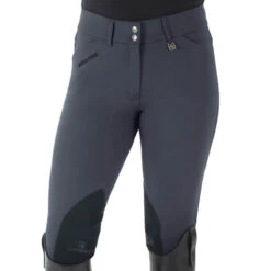 Romfh Ladies Sarafina Euro Seat Knee Patch Breeches -Weatherbeeta Store 468455 ERS Romfh.Ladies.Sarafina.Euro .Seat .KneePatch.Breech Pewter