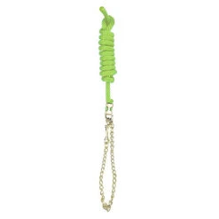 Perri's Nylon Lead With Chain -Weatherbeeta Store 490 Perris Nylon.Lead .with .Chain Limegreen
