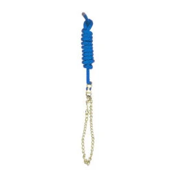 Perri's Nylon Lead With Chain -Weatherbeeta Store 490 Perris Nylon.Lead .with .Chain Royal.Blue