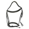 HDR Pro Mono Crown Fancy Bridle With Patent Leather Piping And Laced Reins -Weatherbeeta Store 5217 JPC HDR Pro.Mono .Crown .Fancy .w.Patent.Leth .Pip .Laced .Reins Black