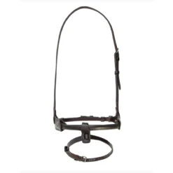 Walsh Rope Cavessons 5 Walsh Rope Cavessons -Weatherbeeta Store 8122 LEA Walsh Leather.Rope .Caveson Brown Front