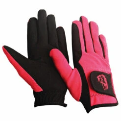 TuffRider Children's Performance Riding Gloves -Weatherbeeta Store 9215 tf kids.perf .glvs raspberry front