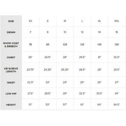 Ariat Youth Spectator H2O Jacket -Weatherbeeta Store Ariat.Kids .Size .Chart