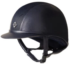 Charles Owen Ayr8 Plus Leather Look - Custom Helmet -Weatherbeeta Store Ayr8 LL Navy Web navy 348fffa7 bc66 40e2 bfde e01161e0bd11