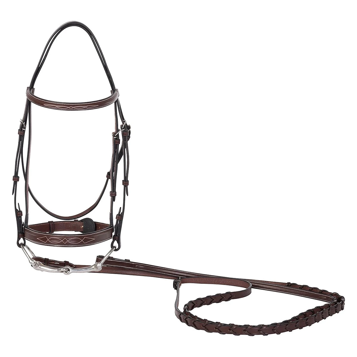 Huntley Equestrian Sedgwick Leather Fancy Stitched Bridle 4 Huntley Equestrian Sedgwick Leather Fancy Stitched Bridle - Image 2