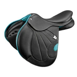 Bates Victrix Saddle With HART -Weatherbeeta Store Bates Victrix Blk.Aqua