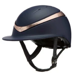 Charles Owen Halo Luxe With MIPS - Custom Helmet -Weatherbeeta Store Charles.Owen Halo.Luxe Midnight.Matte .Rose .Gold