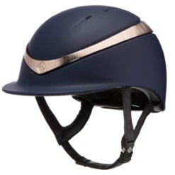 Charles Owen Halo With MIPS - Custom Helmet -Weatherbeeta Store Charles.Owen Halo Midnight.Matte .Rose .Gold