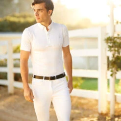 Ariat Men's TEK Short Sleeve Show Shirt -Weatherbeeta Store CopyofS20 MNS ENGL LaCunha Carmel Shot 02 0900