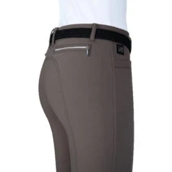 Equiline Women's Ash Riding Breeches With X-Grip Knee Patch -Weatherbeeta Store EQline N08698 Ash.XGripKP Marsh Detail