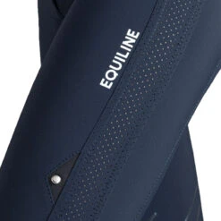 Equiline Women's Ciannekh High Waisted B-Move Light Knee Grip Breech -Weatherbeeta Store ES123 N09036 CianneKH Blue Logo