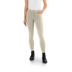 Ego 7 Women's Jumping CA Knee Patch Breech -Weatherbeeta Store Ego7 Jumping.CA .Breech Beige Front.2