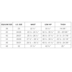 Equiline Women's CrendaK B-Move Knee Grip Breeches -Weatherbeeta Store Equiline Womens breech size chart 00 6c9f3280 863b 45bc 8596 e49b506b1a76