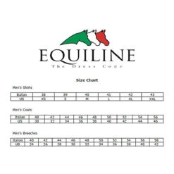 Equiline Evik Men's Competition Polo Long Sleeve Shirt -Weatherbeeta Store Equiline.Mens .Size .Charts 0805cf09 6dec 468e 8548 12591ecb2a26