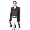 Equiline Women's Grag Satin Collar Tailcoat -Weatherbeeta Store Equiline 222 M00474 006 Graeg Satin.Collar.Tailcoat Black 00