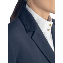 Equiline Eline Women's B-Move Light Show Coat 8 Equiline Eline Women's B-Move Light Show Coat -Weatherbeeta Store Equiline Eline.B.Move .Light .Show .Coat Blue Collar