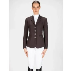 Equiline Women's GAIT Show Coat In X-Cool Evo -Weatherbeeta Store Equiline XCool brown 04133.1587582462.1280.1280