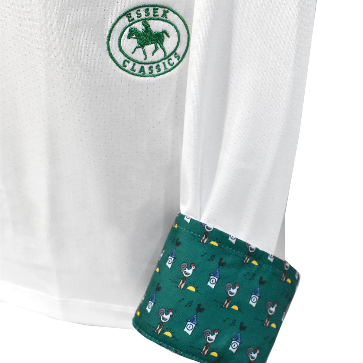 Essex Classics Ladies "Cock-a-Doodle-Do" Talent Yarn Straight Collar Long Sleeve Show Shirt 10 Essex Classics Ladies "Cock-a-Doodle-Do" Talent Yarn Straight Collar Long Sleeve Show Shirt - Image 8