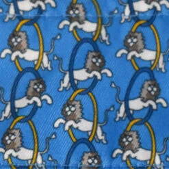 Essex Classics Girls "Lions" Talent Yarn Wrap Collar Long Sleeve Show Shirt -Weatherbeeta Store Essex.Classics Show.Shirt SRG32 W2 Blue.Lions Wrap Swatch 00