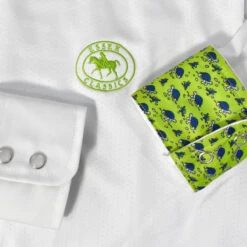 Essex Classics Ladies "Turtles" Talent Yarn Wrap Collar Long Sleeve Show Shirt 10 Essex Classics Ladies "Turtles" Talent Yarn Wrap Collar Long Sleeve Show Shirt -Weatherbeeta Store Essex.Classics Show.Shirt SRL27 W3 Green.Turtles 00