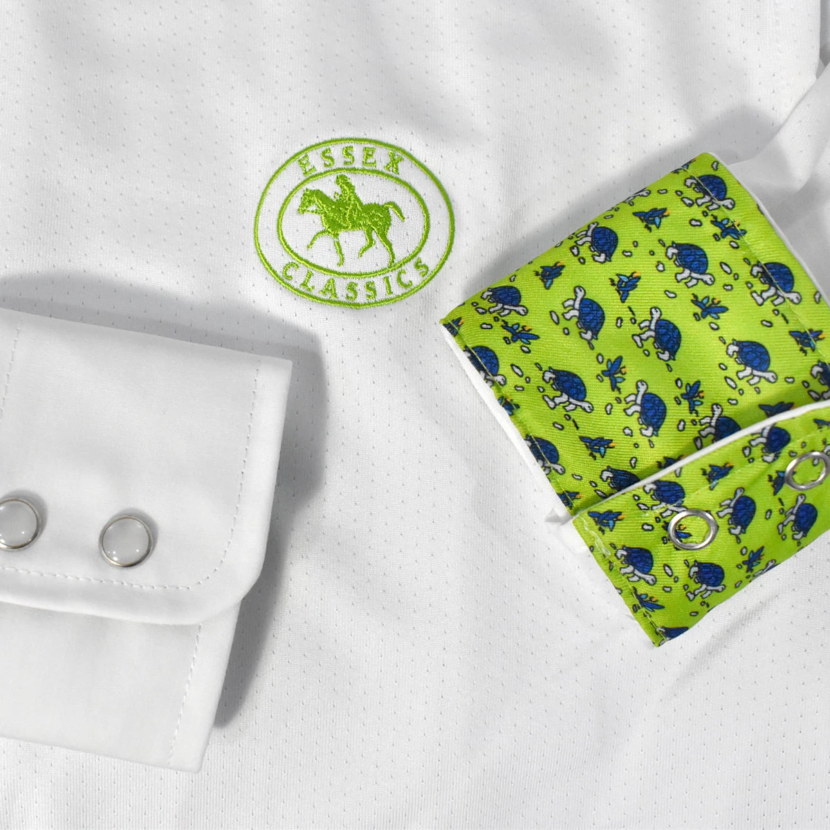 Essex Classics Ladies "Turtles" Talent Yarn Wrap Collar Long Sleeve Show Shirt 5 Essex Classics Ladies "Turtles" Talent Yarn Wrap Collar Long Sleeve Show Shirt - Image 3