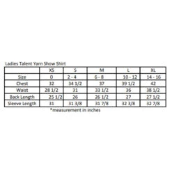 Essex Classics Ladies "Spurs & Straps" Talent Yarn Straight Collar Short Sleeve Show Shirt -Weatherbeeta Store EssexSizeChart 724a68a3 3845 40a2 96df 81085731dd58